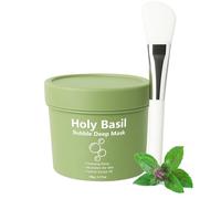 Holy Basil Bubble Deep Mask, Holy Basil Bubble Deep Mask, Gently Bubbles for Deep Cleansing, Nourishes The Skin, Control Excess Oil, Deep Cleansing Clay Mask To Bubble Wash-Off for Skin Glowing (1Pc)
