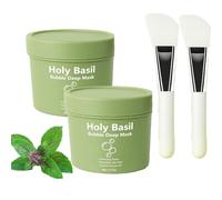 Holy Basil Bubble Deep Mask, Holy Carbonated Water Bubbles Gently for Deep Cleansing, Purifies Pores & Blackheads, Nourishes The Skin, Control Excess Oil 90g (2)