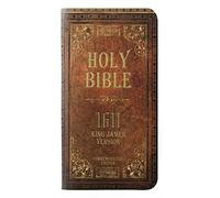 Holy Bible 1611 King James Version PU Leather Flip Case Cover For LG Q7