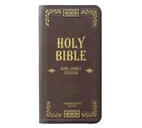 Holy Bible Cover King James Version PU Leather Flip Case Cover For LG V30, LG V30 Plus, LG V30S ThinQ, LG V35, LG V35 ThinQ