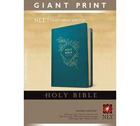 Holy Bible, Giant Print NLT (Red Letter, LeatherLike, Teal B