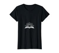 Holy Bible Sunburst Worship Faith Design Value Graphic T-Shirt, Women, Black, S