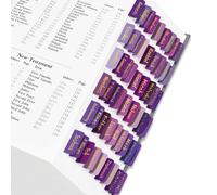 Holy Bible Tabs for Women and Men, 66 Laminated Position Index Tabs, Large Print Easy-to-Read Bible Markers, Study Bible Book Labels for Quick Navigation. Purple