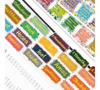 Holy Bible Tabs for Women and Men, 66 Laminated Position Index Tabs, Large Print Easy-to-Read Bible Markers, Study Bible Book Labels for Quick Navigation. Garden