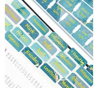 Holy Bible Tabs for Women and Men, 66 Laminated Position Index Tabs, Large Print Easy-to-Read Bible Markers, Study Bible Book Labels for Quick Navigation. Marble