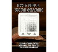 Holy Bible Word Search: 55 Faith-Filled Pages-Words of the Gospel, Includes Solutions