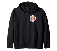 Holy Cannoli I'm Forty-five Italian Flag Colors Zip Hoodie