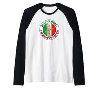 Holy Cannoli I'm Seventy-five Italian Flag Colors Raglan Baseball Tee