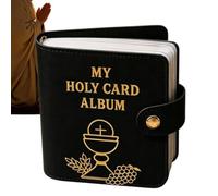 Holy Card Wallet - 20 Sleeves Portable Carrying Case, Portable Prayer Booklet, Carrying Case Devotional Album | Protective Religious Ephemera Storage Book for Men Women Personal Travel Retreat Family