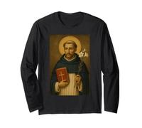 Holy Catholic Icon of St. Dominic de Guzman Long Sleeve T-Shirt