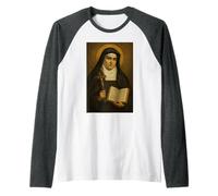 Holy Catholic Icon of St. Edith Stein Raglan Baseball Tee