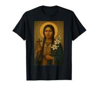 Holy Catholic Icon of St. Kateri Tekakwitha T-Shirt