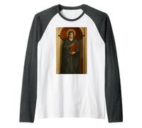 Holy Catholic Icon of St. Monica of Tagaste Raglan Baseball Tee