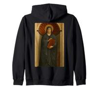 Holy Catholic Icon of St. Monica of Tagaste Zip Hoodie