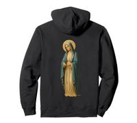 Holy Catholic Virgin Mother Mary with Rosary Pullover Hoodie