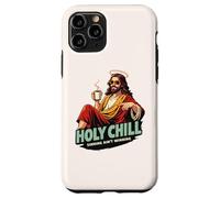 Holy Chill Funny Jesus Coffee Humor Sinning Ain't Winning Case for iPhone 11 Pro
