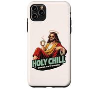Holy Chill Funny Jesus Coffee Humor Sinning Ain't Winning Case for iPhone 11 Pro Max