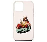 Holy Chill Funny Jesus Coffee Humor Sinning Ain't Winning Case for iPhone 12 Pro Max