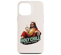 Holy Chill Funny Jesus Coffee Humor Sinning Ain't Winning Case for iPhone 13 Pro Max
