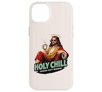 Holy Chill Funny Jesus Coffee Humor Sinning Ain't Winning Case for iPhone 14 Plus