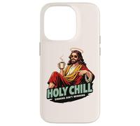 Holy Chill Funny Jesus Coffee Humor Sinning Ain't Winning Case for iPhone 14 Pro