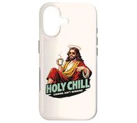 Holy Chill Funny Jesus Coffee Humor Sinning Ain't Winning Case for iPhone 17