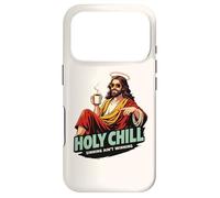 Holy Chill Funny Jesus Coffee Humor Sinning Ain't Winning Case for iPhone 17 Pro