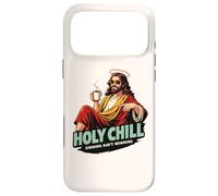 Holy Chill Funny Jesus Coffee Humor Sinning Ain't Winning Case for iPhone 17 Pro Max