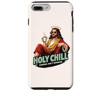 Holy Chill Funny Jesus Coffee Humor Sinning Ain't Winning Case for iPhone 7 Plus/8 Plus