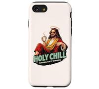 Holy Chill Funny Jesus Coffee Humor Sinning Ain't Winning Case for iPhone SE (2020) / 7/8