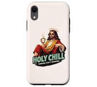 Holy Chill Funny Jesus Coffee Humor Sinning Ain't Winning Case for iPhone XR