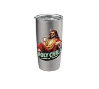 Holy Chill Funny Jesus Coffee Humor Sinning Ain't Winning Stainless Steel Insulated Tumbler