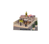Holy City Nazareth Israel Refrigerator Magnet Travel Souvenir Fridge Decoration 3D Magnetic Sticker Hand Painted Craft Collection