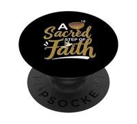 Holy Communion, A Sacred Step Of Faith, Christian PopSockets Adhesive PopGrip