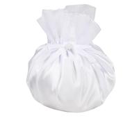 Holy Communion Bag, Swag Bag White, Wedding Money Bag - Elegant Rhinestone & Pearl Decorated Dolly Bag for Bridesmaids, Flower Girls, Communion & Bridal Purse