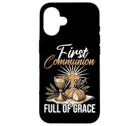 Holy Communion, First Communion Full Of Grace, Christian Case for iPhone 16