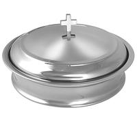 Holy Communion Ware Wine Serving Tray with A Cover - Stainless Steel (Mirror/Silver)