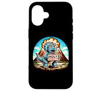 Holy Coprolite Triceratops Volcano Dinosaur Paleontology Case for iPhone 16