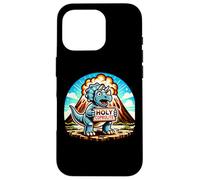 Holy Coprolite Triceratops Volcano Dinosaur Paleontology Case for iPhone 16 Pro