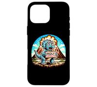 Holy Coprolite Triceratops Volcano Dinosaur Paleontology Case for iPhone 16 Pro Max