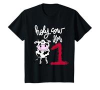 Holy Cow I’m 1 Birthday One Year Old First Party Outfit T-Shirt