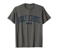 Holy Cross Iowa IA College University Style Blue T-Shirt
