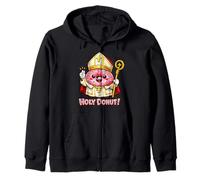 Holy Donut for Catholic Christian Religious Jesus Lovers Zip Hoodie