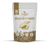 Holy Earth 100% Pure Multani Mitti Powder 100g (Fuller’s Earth) - Organic Clay Powder for Deep Pore Cleansing, Skin Brightening, & Oil Absorption | Effective for Acne & Hair Care | Resealable Pack