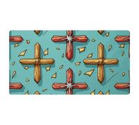 Holy Easter Cross-1019 Kitchen Mat,Cushioned Waterproof Kitchen Rug, Non Slip Comfort Kitchen Rug for Kitchen Decor Sink Office,15.7"x29.5"in