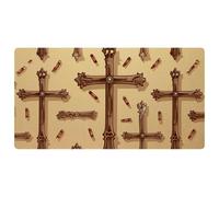 Holy Easter Cross-1088 Kitchen Mat,Cushioned Waterproof Kitchen Rug, Non Slip Comfort Kitchen Rug for Kitchen Decor Sink Office,15.7"x29.5"in