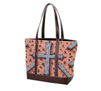 Holy Easter Cross-1123 Tote Bags Durable Leather Canvas Purses and Handbags for Women Top Handle Shoulder Satchel Hobo Bags, Multicolor 07, 33.8x12x31cm/13.3x4.7x12.2 in