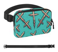 Holy Easter Cross Belt Bag for Men and Women Fanny Pack,Belt Bag with Adjustable Strap,Fashion Crossbody Everywhere Belt Bag for Travel Outdoors Running Hiking, Multicolor, 1.5x9.0x5.9in/4x23x15cm