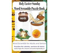 Holy Easter Sunday Word Scramble Puzzle Book: Bright, uplifting puzzles designed to challenge your mind while embracing the warmth of Easter ... relief, quiet afternoons, and holiday fun.