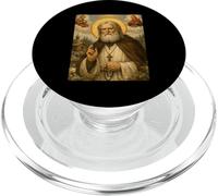 Holy Eastern Orthodox Icon of St Seraphim PopSockets PopGrip for MagSafe